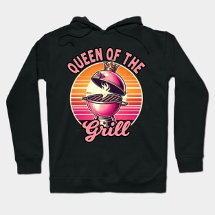 Queen Of The Grill BBQ Funny BBQ For Womens Hoodie